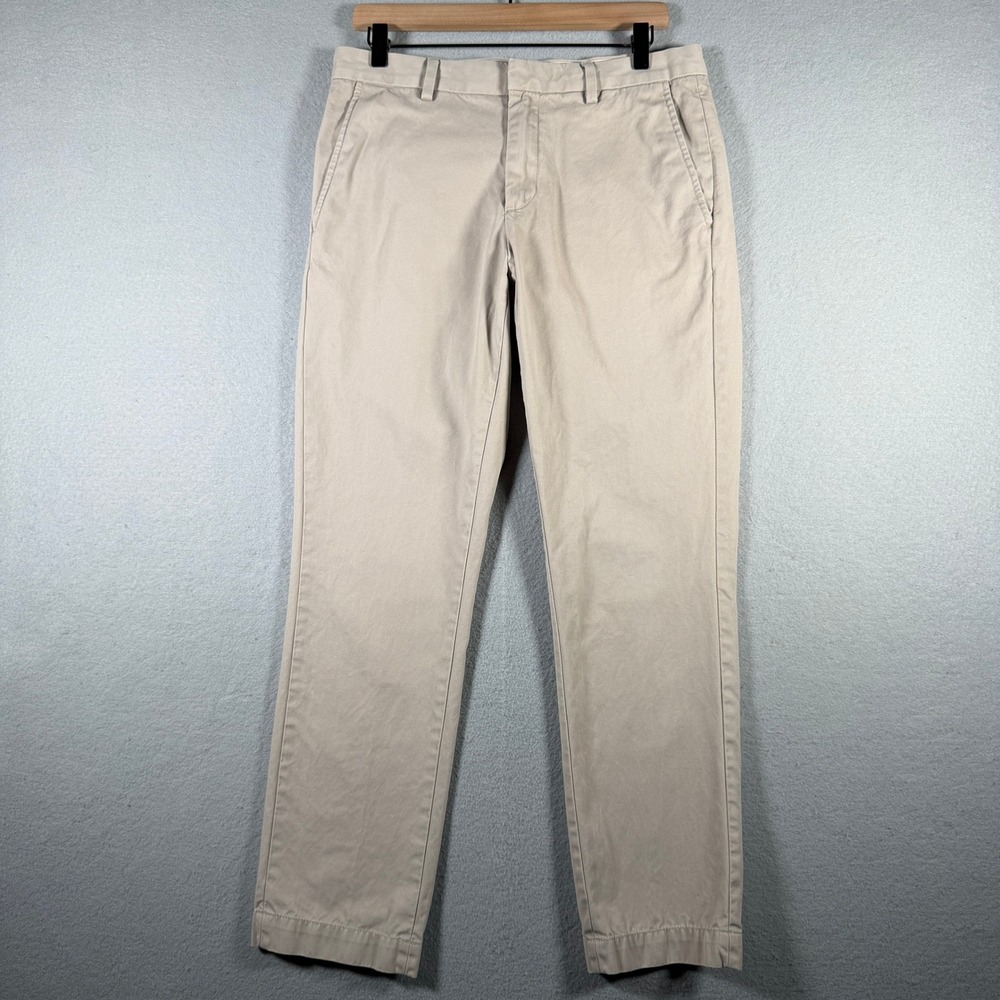 Banana Republic Aiden Chino Pants Mens 31x30 Khaki Tan Slim Fit 406381-01